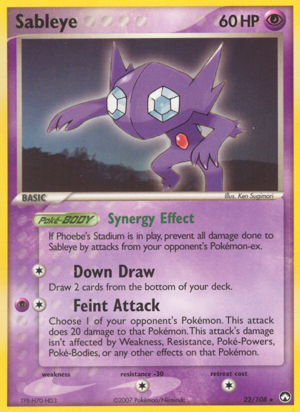 EX Power Keepers Sableye #22/108